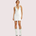 Radiance Satin Flirty Mini Dress